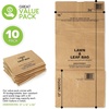 image:image30 Gallon Kraft Lawn and Leaf Bags 10 Pack EcoFriendly Heavy Duty Large Paper Trash Bags Tear Resistant Yard Waste Bags for Grass Clippings Wet and Dry Leaves Weeds Twigs10