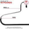 image:imageBlanket Hangers Set of 6 Heavy Duty Stainless Steel Hanger with Black Vinyl Nonslip Coating  Great for Closet Storage of Quilts Comforters Bedding Table Cloths Towels Rugs and Sleeping Bags12 Pack