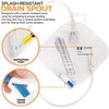 image:imageRUSCH Urine Drainage Bag with 18 Extended Tube 5 Pack  Urine Bag with AntiReflux Chamber with SplashResistant Drain Spout  2000 mL Vinyl Urine Bags for Men  40 Tube Drainage  Stock Your Home3 Pack
