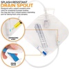 image:imageRUSCH Urine Drainage Bag with 18 Extended Tube 5 Pack  Urine Bag with AntiReflux Chamber with SplashResistant Drain Spout  2000 mL Vinyl Urine Bags for Men  40 Tube Drainage  Stock Your Home5 Pack