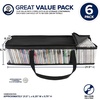 image:imageStock Your Home CD Storage Bags 2 Pack  Transparent PVC Media Storage  Water Resistant Holder Case With Handles  Clear Plastic Carrying Game Bag for Albums Video Games Books6 Pack