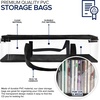 image:imageStock Your Home CD Storage Bags 2 Pack  Transparent PVC Media Storage  Water Resistant Holder Case With Handles  Clear Plastic Carrying Game Bag for Albums Video Games Books2 Pack