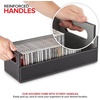 image:imageStock Your Home CD Storage Box Organizer Shelf for Movie Cases DVDs Cassette Tape Display Stand Disc Holder Can Store Up to 40 CDs Faux Leather BrownBlack