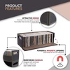 image:imageStock Your Home CD Storage Box Organizer Shelf for Movie Cases DVDs Cassette Tape Display Stand Disc Holder Can Store Up to 40 CDs Faux Leather BrownGrayEspresso