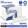 image:imageStock Your Home Clear 2 Gallon Trash Bag 200 Pack UnScented Small Garbage Bags for Bathroom Can Mini Waste Basket Liner Plastic Liners for Office Trashcan and Dog Poop Bulk Household Supplies50 Count Pack of 4