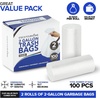 image:imageStock Your Home Clear 2 Gallon Trash Bag 200 Pack UnScented Small Garbage Bags for Bathroom Can Mini Waste Basket Liner Plastic Liners for Office Trashcan and Dog Poop Bulk Household Supplies50 Count Pack of 2