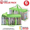 image:imageStock Your Home DVD Storage Bags Set of 2 Media Organizer Bag for DVDs CDs Blu Ray Disc Movie Cases VHS Box Video Game Disks Clear Plastic Holders with Carrying Handles and Zipper  BlackGreen