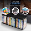 image:imageStock Your Home DVD Storage Bags Set of 2 Media Organizer Bag for DVDs CDs Blu Ray Disc Movie Cases VHS Box Video Game Disks Clear Plastic Holders with Carrying Handles and Zipper  BlackBlack