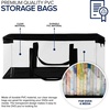 image:imageStock Your Home DVD Storage Bags Set of 2 Media Organizer Bag for DVDs CDs Blu Ray Disc Movie Cases VHS Box Video Game Disks Clear Plastic Holders with Carrying Handles and Zipper  BlackBlack