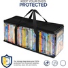 image:imageStock Your Home DVD Storage Bags Set of 2 Media Organizer Bag for DVDs CDs Blu Ray Disc Movie Cases VHS Box Video Game Disks Clear Plastic Holders with Carrying Handles and Zipper  BlackBlack