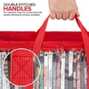 image:imageStock Your Home DVD Storage Bags Set of 2 Media Organizer Bag for DVDs CDs Blu Ray Disc Movie Cases VHS Box Video Game Disks Clear Plastic Holders with Carrying Handles and Zipper  BlackRed