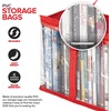 image:imageStock Your Home DVD Storage Bags Set of 2 Media Organizer Bag for DVDs CDs Blu Ray Disc Movie Cases VHS Box Video Game Disks Clear Plastic Holders with Carrying Handles and Zipper  BlackRed