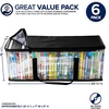 image:imageStock Your Home DVD Storage Bags Set of 2 Media Organizer Bag for DVDs CDs Blu Ray Disc Movie Cases VHS Box Video Game Disks Clear Plastic Holders with Carrying Handles and Zipper  BlackBlack