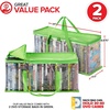 image:imageStock Your Home DVD Storage Bags Set of 2 Media Organizer Bag for DVDs CDs Blu Ray Disc Movie Cases VHS Box Video Game Disks Clear Plastic Holders with Carrying Handles and Zipper  BlackGreen