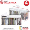 image:imageStock Your Home DVD Storage Bags Set of 2 Media Organizer Bag for DVDs CDs Blu Ray Disc Movie Cases VHS Box Video Game Disks Clear Plastic Holders with Carrying Handles and Zipper  BlackWhite