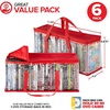 image:imageStock Your Home DVD Storage Bags Set of 2 Media Organizer Bag for DVDs CDs Blu Ray Disc Movie Cases VHS Box Video Game Disks Clear Plastic Holders with Carrying Handles and Zipper  BlackRed