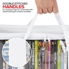 image:imageStock Your Home DVD Storage Bags Set of 2 Media Organizer Bag for DVDs CDs Blu Ray Disc Movie Cases VHS Box Video Game Disks Clear Plastic Holders with Carrying Handles and Zipper  BlackWhite