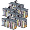 image:imageStock Your Home DVD Storage Bags Set of 2 Media Organizer Bag for DVDs CDs Blu Ray Disc Movie Cases VHS Box Video Game Disks Clear Plastic Holders with Carrying Handles and Zipper  BlackGray