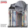 image:imageStock Your Home DVD Storage Bags Set of 2 Media Organizer Bag for DVDs CDs Blu Ray Disc Movie Cases VHS Box Video Game Disks Clear Plastic Holders with Carrying Handles and Zipper  BlackGray