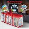 image:imageStock Your Home DVD Storage Bags Set of 2 Media Organizer Bag for DVDs CDs Blu Ray Disc Movie Cases VHS Box Video Game Disks Clear Plastic Holders with Carrying Handles and Zipper  BlackRed