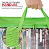image:imageStock Your Home DVD Storage Bags Set of 2 Media Organizer Bag for DVDs CDs Blu Ray Disc Movie Cases VHS Box Video Game Disks Clear Plastic Holders with Carrying Handles and Zipper  BlackGreen