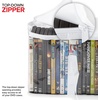 image:imageStock Your Home DVD Storage Bags Set of 2 Media Organizer Bag for DVDs CDs Blu Ray Disc Movie Cases VHS Box Video Game Disks Clear Plastic Holders with Carrying Handles and Zipper  BlackWhite