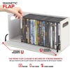 image:imageStock Your Home DVD Storage Box Movie Shelf Organizer for BluRay Video Game Cases CDs VHS Tape Display Stand Disc Holder Can Store Up to 28 DVDs Faux Leather BlackWhite