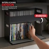 image:imageStock Your Home DVD Storage Box Movie Shelf Organizer for BluRay Video Game Cases CDs VHS Tape Display Stand Disc Holder Can Store Up to 28 DVDs Faux Leather BlackBlack