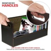 image:imageStock Your Home DVD Storage Box Movie Shelf Organizer for BluRay Video Game Cases CDs VHS Tape Display Stand Disc Holder Can Store Up to 28 DVDs Faux Leather BlackGrayEspresso