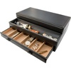 image:imageStock Your Home Mens Valet Tray Mens Jewelry Box Night Stand Organizers and Storage Bedside Table Organizer Watch Box for Dresser Faux Leather Black amp BeigeBlack  Beige