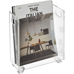 image:imageStock Your Home Acrylic Magazine Holder  Crystal Clear Holder  Shatterproof  Open Top  Space Saver  For Magazines Publications Office Desk Reception Waiting Room1