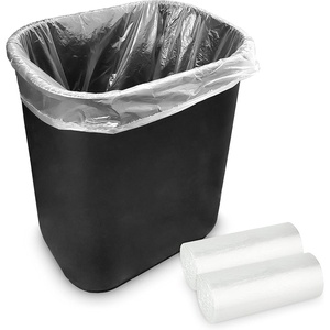image:imageStock Your Home Clear 2 Gallon Trash Bag 200 Pack UnScented Small Garbage Bags for Bathroom Can Mini Waste Basket Liner Plastic Liners for Office Trashcan and Dog Poop Bulk Household Supplies50 Count Pack of 2